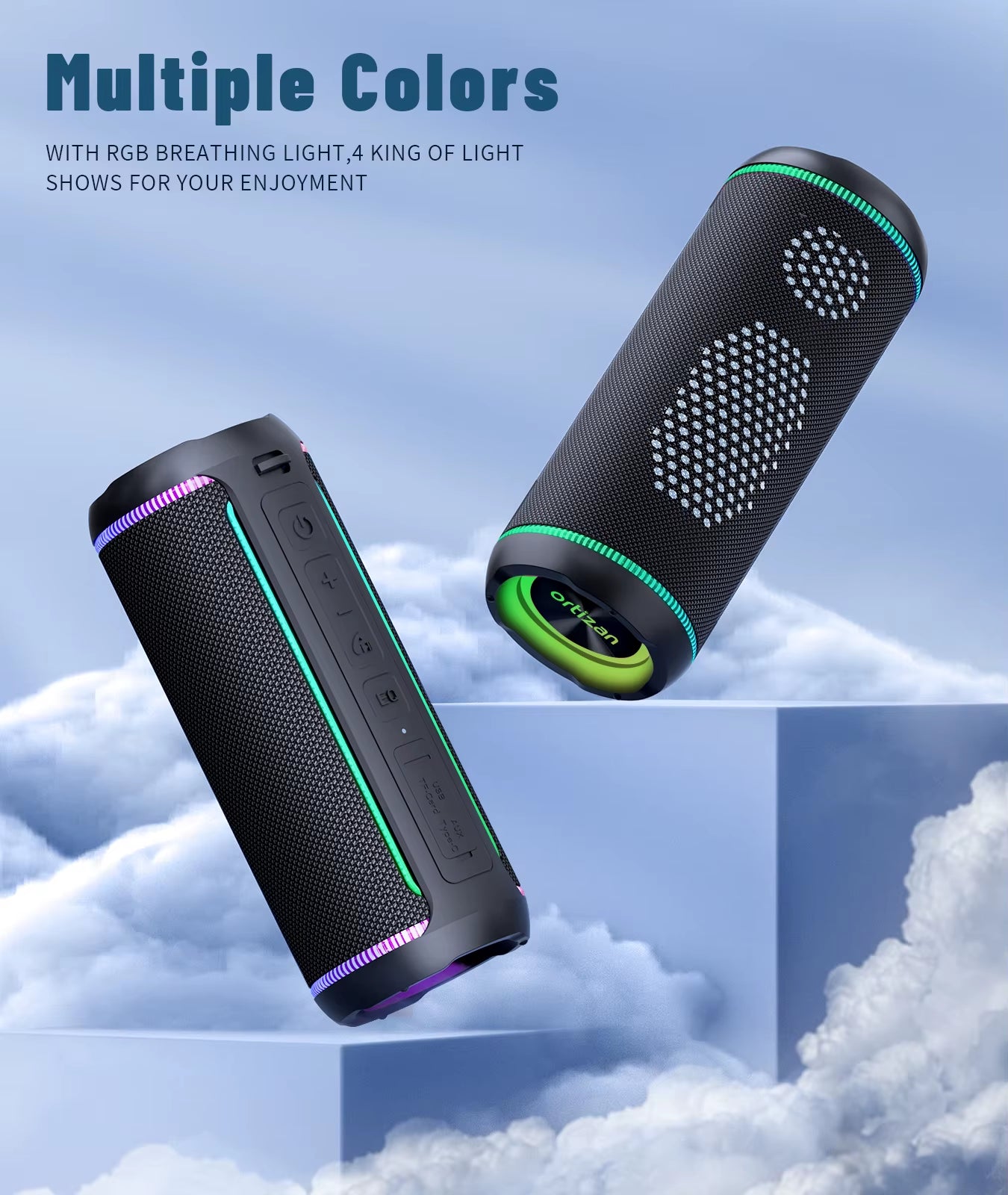 X30 Portable Bluetooth Speakers Bass Boost 40W Powerful Wireless IPX7 Waterproof Speaker with 6600Mah Battery USB/TF/AUX