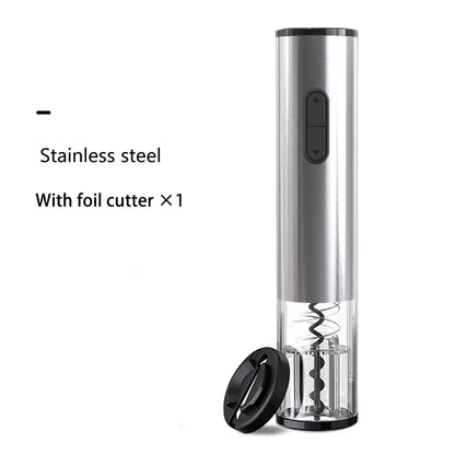 Electric Bottle Opener with Foil Cutter Corkscrew Wine Accessories Smart Automatic Wine Opener Kitchen Appliance