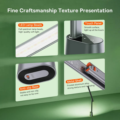 Desk Lamp 180° Foldable LED Table Lamp Rechargeable Auto Dimming Smart Eye Protection Study Reading Room Night Light Lamp