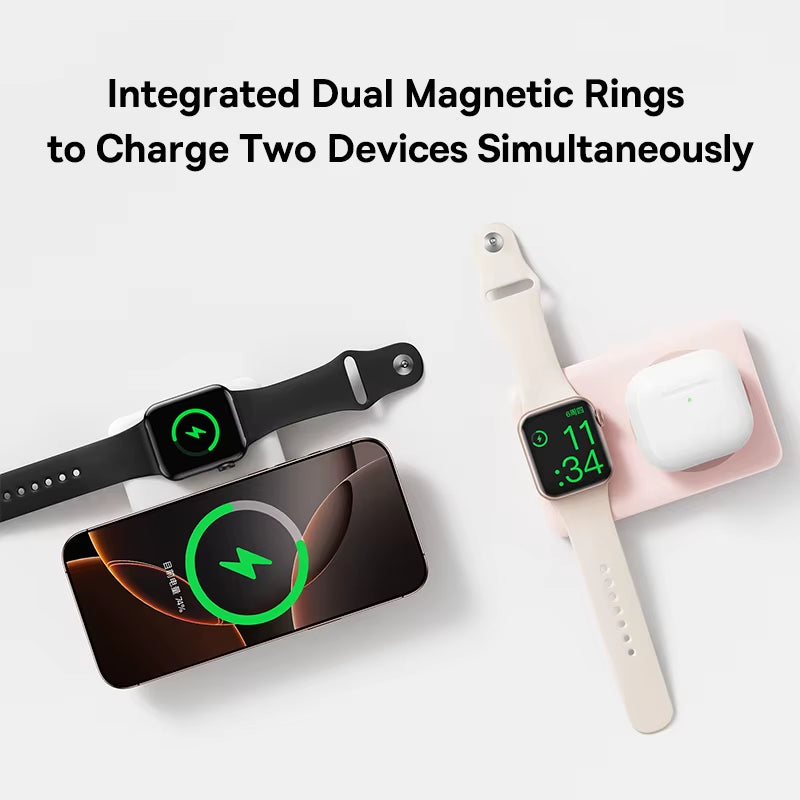 27W Magnetic Power Bank 10000Mah 15W Wireless Charging External Battery for Iphone Iwatch Airpods Samsung Xiaomi Poco