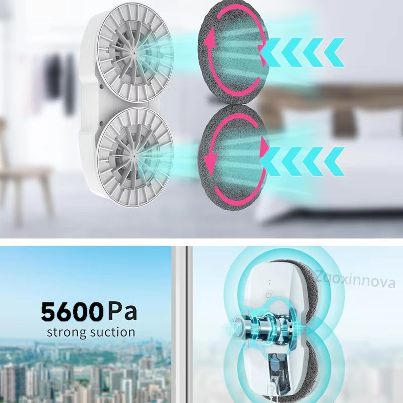 UPS System Robot Window Cleaner Vacuum Smart Home Appliance Auto Clean Glass Windows Washer Window Washing Electric Floor Mops