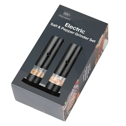 USB Rechargeable Electric Salt and Pepper Grinder Adjustable Coarseness Large Capacity Auto Spices Grinders Kitchen Cooking Tool