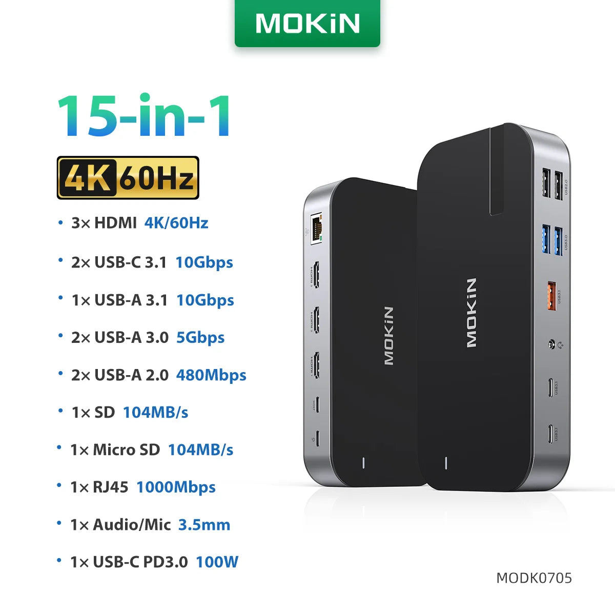 USB C Hub Usb Type C Laptop Docking Station Multi-Port Adapter HDMI RJ45 PD3.0 USB-A 2.0 3.0 SD/TF DP for Macbook Windows