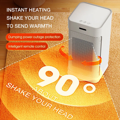 Home & Office Space Heater 1200W – Fast Ceramic Heating, Oscillation, Remote & Timer