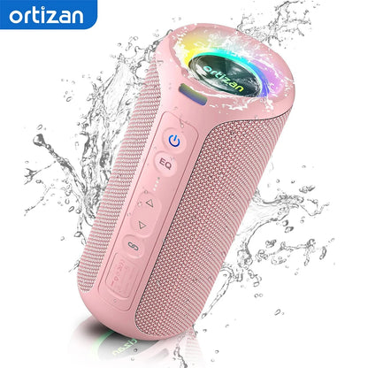 X8 Pro Bluetooth Speaker Portable with 40W Stereo Sound,Rich Bass,Ipx7 Waterproof, 30H Playtime, Mixed Color Lights,3 EQ