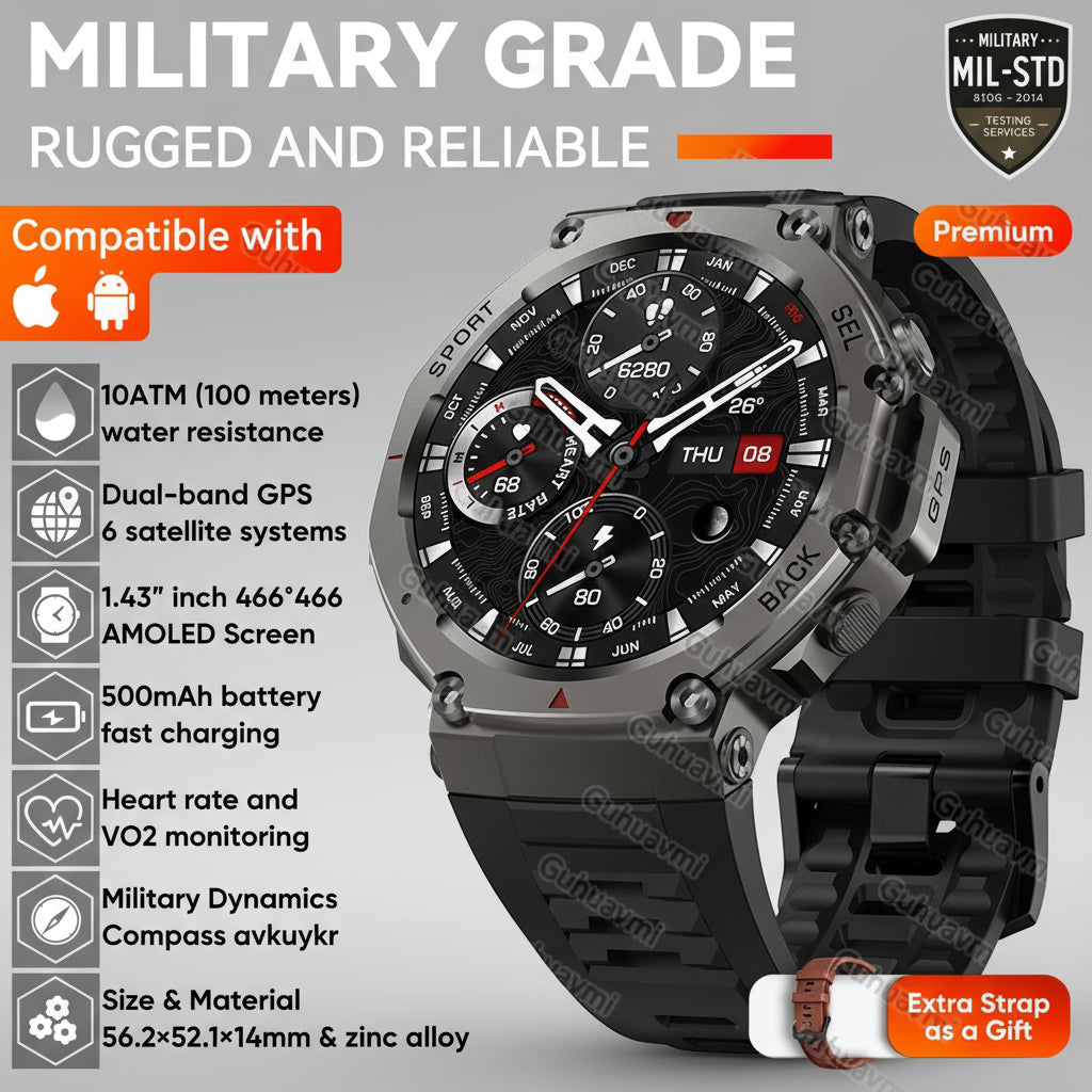 T-Rex 3  Military Smart Watch for HUAWEI