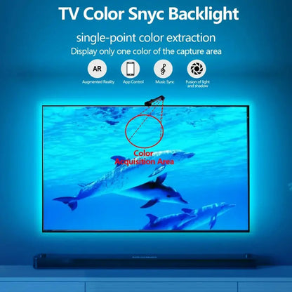 TV LED Smart Controlled Backlight with RGBIC LED Strip Light 