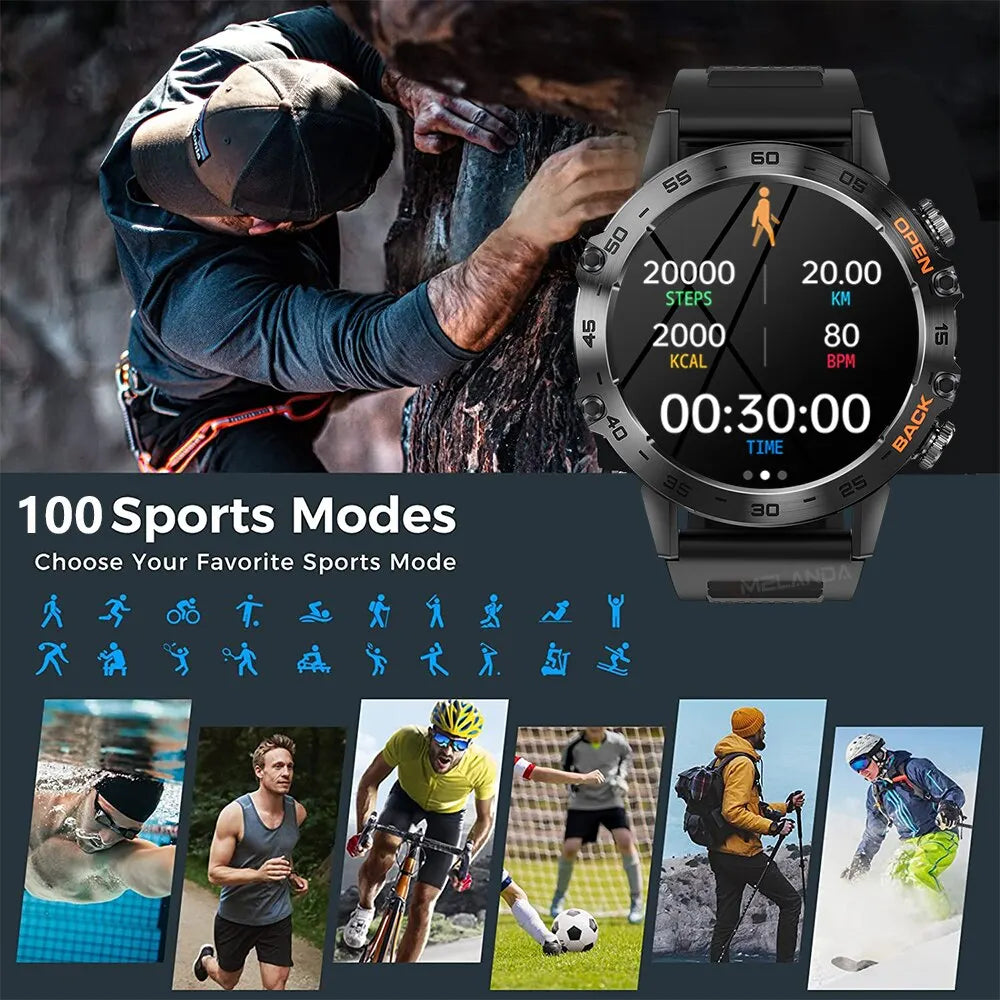 Steel Sport Smart Watch for Android IOS MD52