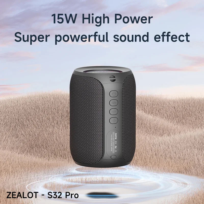 S32 Pro Bluetooth Wireless Outdoor Portable Subwoofer Speaker Waterproof IPX6 Dual Pairing 3600Mah Wireless Speaker