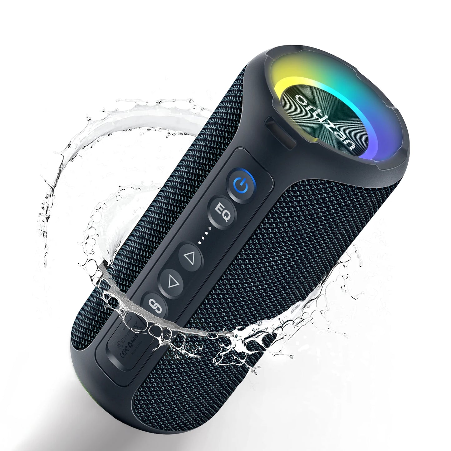 X8 Pro Bluetooth Speaker Portable with 40W Stereo Sound,Rich Bass,Ipx7 Waterproof, 30H Playtime, Mixed Color Lights,3 EQ