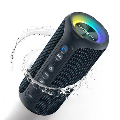 X8 Pro Bluetooth Speaker Portable with 40W Stereo Sound,Rich Bass,Ipx7 Waterproof, 30H Playtime, Mixed Color Lights,3 EQ