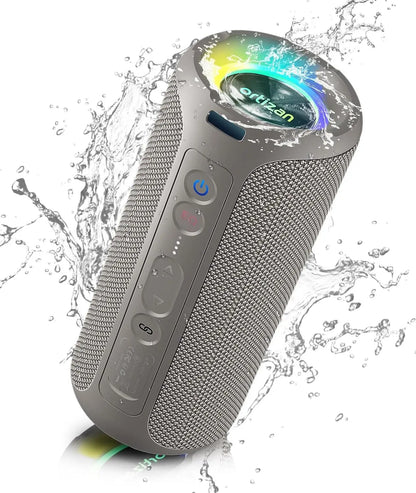 X8 Pro Bluetooth Speaker Portable with 40W Stereo Sound,Rich Bass,Ipx7 Waterproof, 30H Playtime, Mixed Color Lights,3 EQ