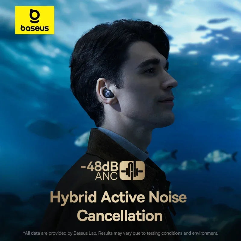 Bowie MA10 Pro ANC Wireless Earphones 48Db Hybrid ANC Bluetooth 5.3 Earbuds IPX6 Waterproof 4-Mics ENC Sports Headphones