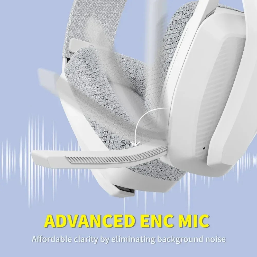 BW06 2.4Ghz Bluetooth Headsets Gamer with Mic Wireless Gaming Headphone with Microphone for PS5 PS4 PC Mac Playstation