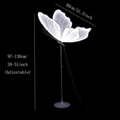 60/80/100Cm Wedding Butterfly Floor Lamp Creative Butterfly Ceiling Lamp Butterfly Hanging Decoration Prop for Wedding Christmas