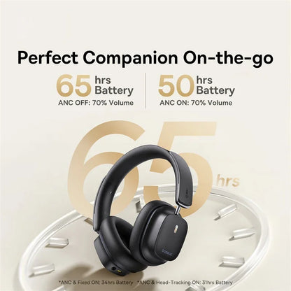 ANC Wireless Headphone Hi-Res LDAC Headset Bluetooth 5.4 BISA Pro Spatial Audio 50Mm Driver Overhead Earphone Bowie 30Max