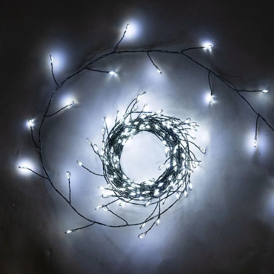 6M-42M LED Fairy Light Cluster Firecracker String Lights Christmas Garland for Birthday Home New Year Christmas Tree Decor Lamps