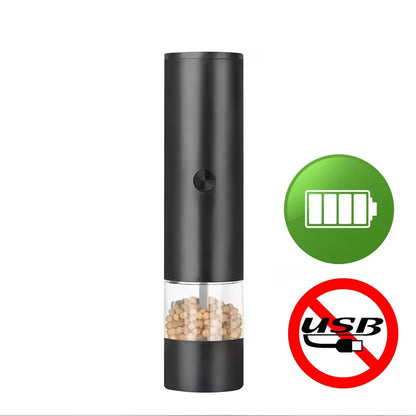 USB Rechargeable Electric Salt and Pepper Grinder Adjustable Coarseness Large Capacity Auto Spices Grinders Kitchen Cooking Tool