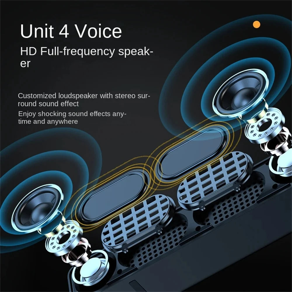 Bluetooth Soundbar with Subwoofer | Wireless Home Theater Speaker for TV, Computer & Music – HiFi Audio Gift