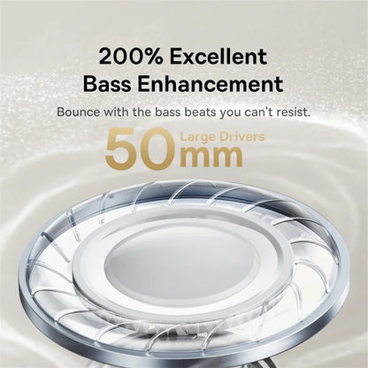 ANC Wireless Headphone Hi-Res LDAC Headset Bluetooth 5.4 BISA Pro Spatial Audio 50Mm Driver Overhead Earphone Bowie 30Max