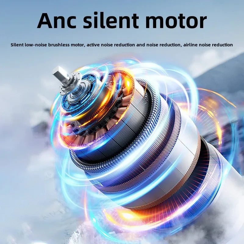 Ice Compress High-Speed Cooling Fan Handheld Fans USB Rechargeable Portable Mini Fan LED Digital Display