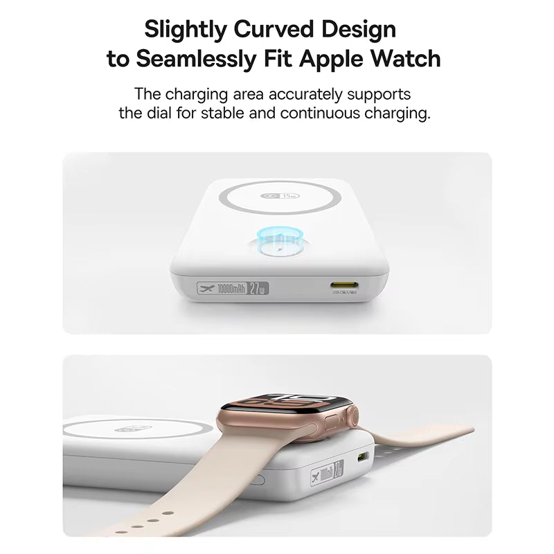 27W Magnetic Power Bank 10000Mah 15W Wireless Charging External Battery for Iphone Iwatch Airpods Samsung Xiaomi Poco