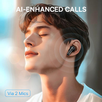 Bowie E19 Wireless Earphones Bluetooth 5.3 Big Bass 12Mm Drivers IPX5 Waterproof Earbuds 33Hrs Battery Life Headphones